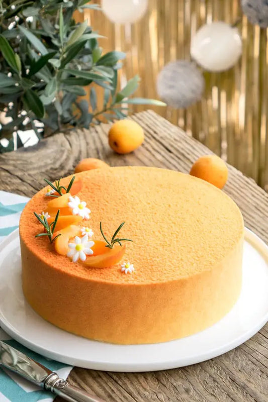 Entremets abricot et romarin