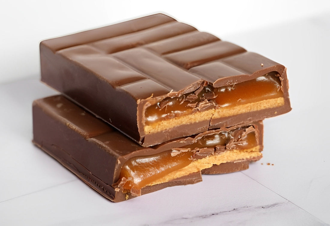 Tablette chocolat caramel sablé maison