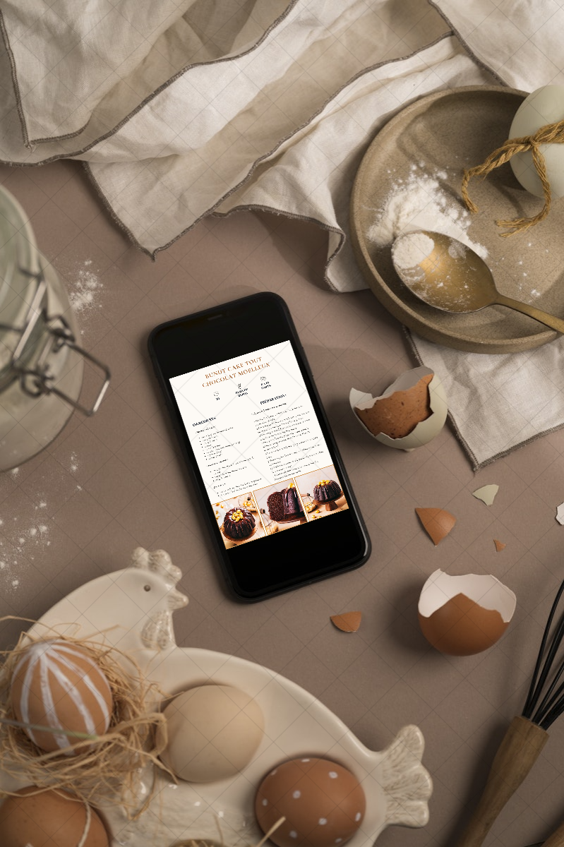 Mockup BakeBook Spécial Pâques