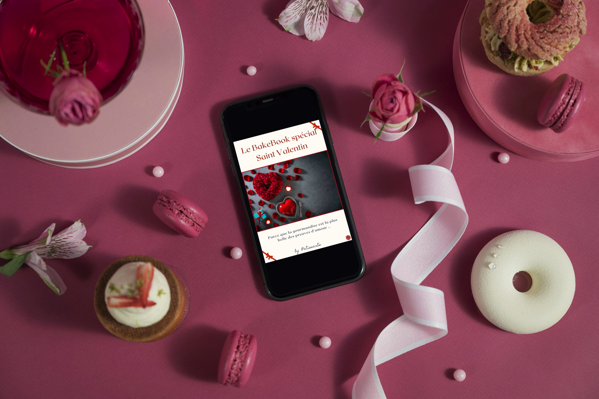 Mockup BakeBook Saint-Valentin