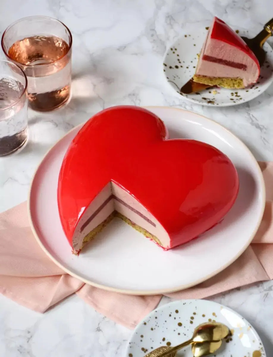 Comment réaliser un entremets parfait avec un moule en silicone en forme de coeur