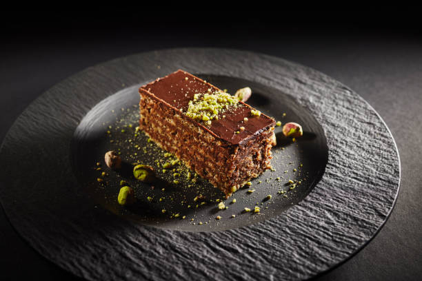 gâteau chocolat et pistache