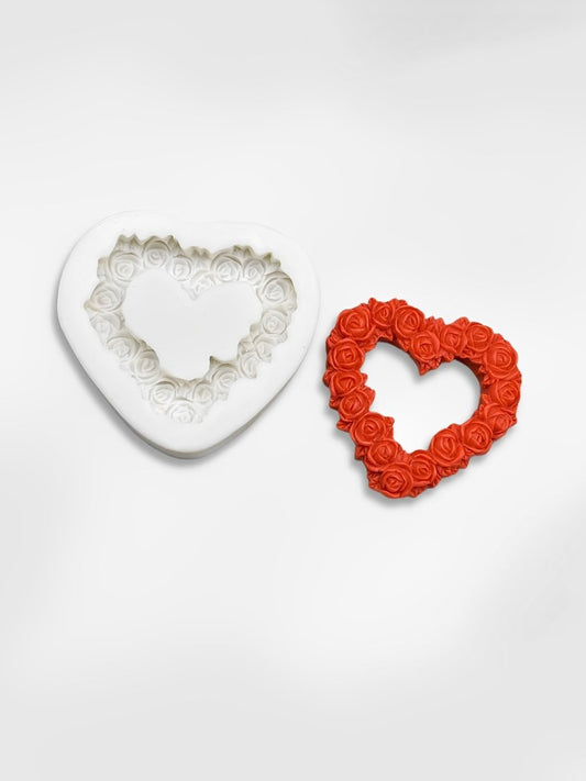 Moule coeur en silicone  Bouquet d'Amour