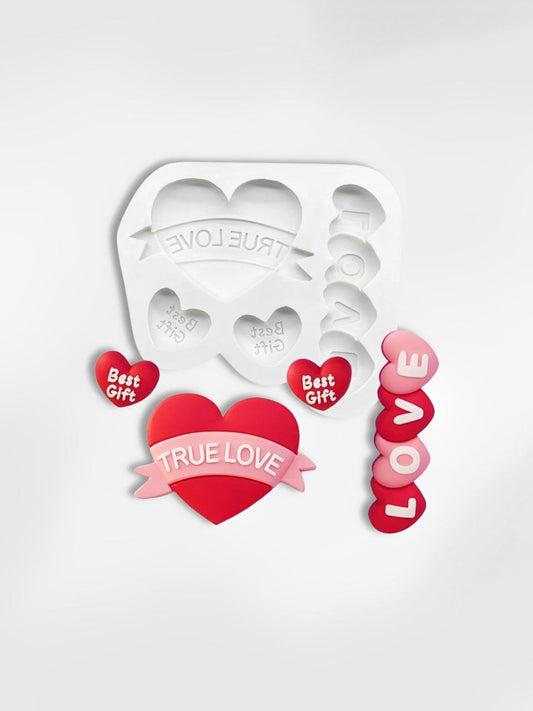 Moule coeur en silicone  Les Romantiques