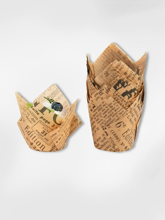 Moule à muffin en papier  Journal (100 pièces)
