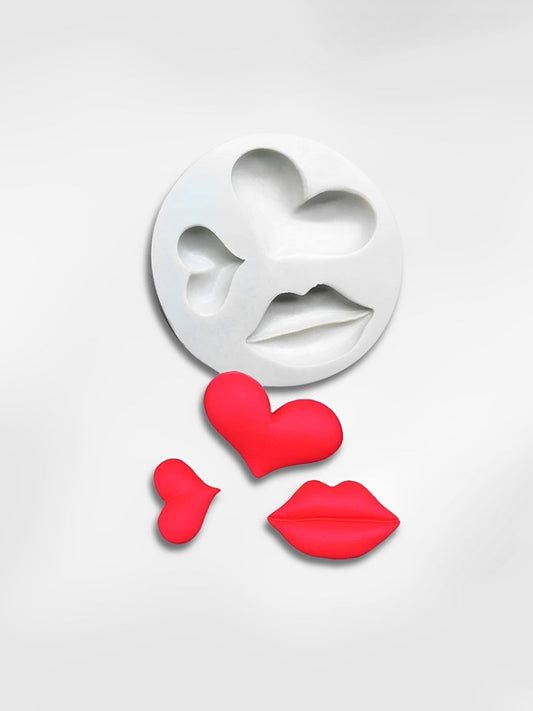 Moule coeur en silicone  Amour Sucré
