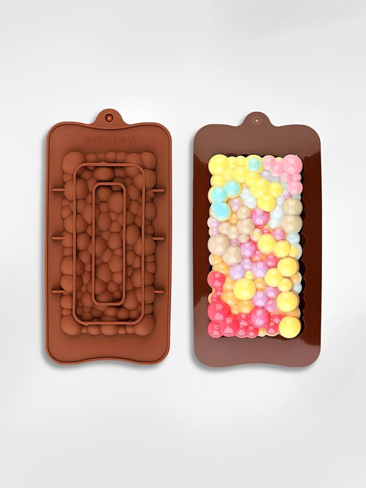 Moule à tablette de chocolat  Bulles Gourmandes