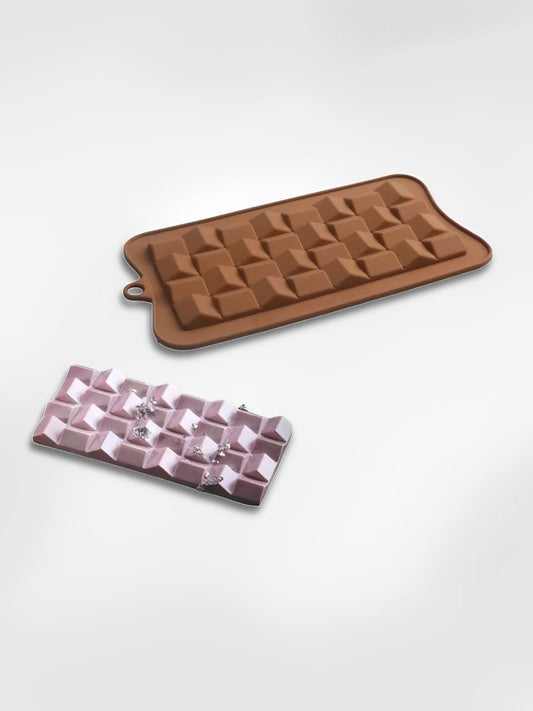 Moule à tablette de chocolat  Cubes Précieux