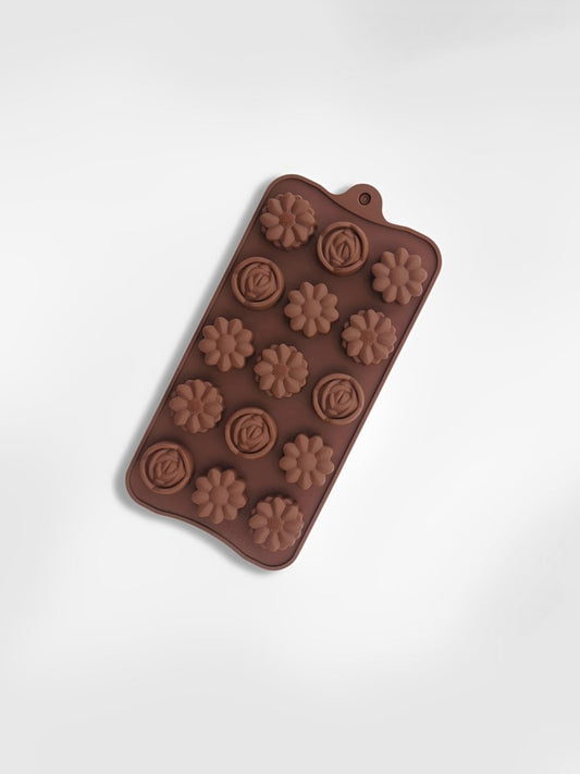 Moule à chocolats en silicone  Bouquet Chocolaté