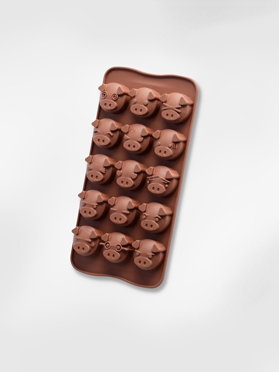 Moule à chocolats en silicone  Pigs