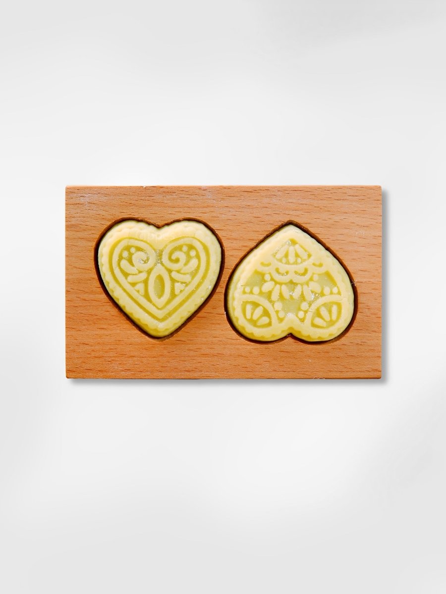 Moule à biscuit en forme de coeur  Double Amour