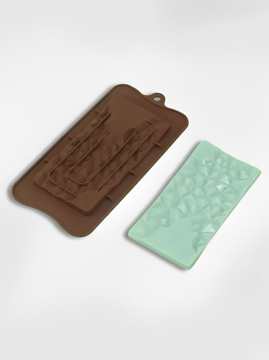 Moule à tablette de chocolat  Effet Diamant