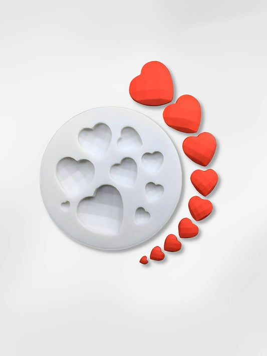 Moule coeur en silicone  Petits Amours