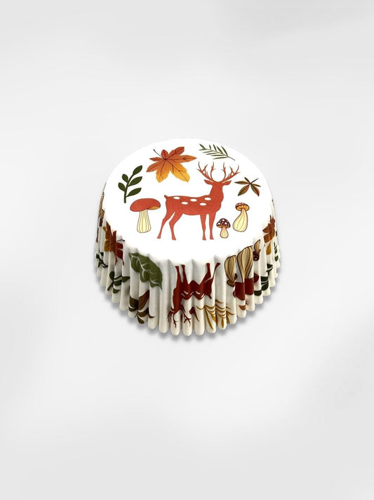 Moule à cupcake  Biche Automnale (x50)