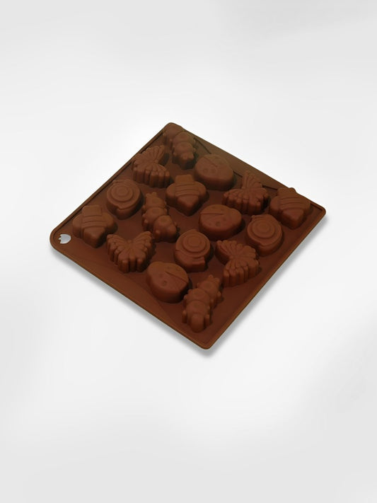 Moule à chocolats en silicone Carré Nature