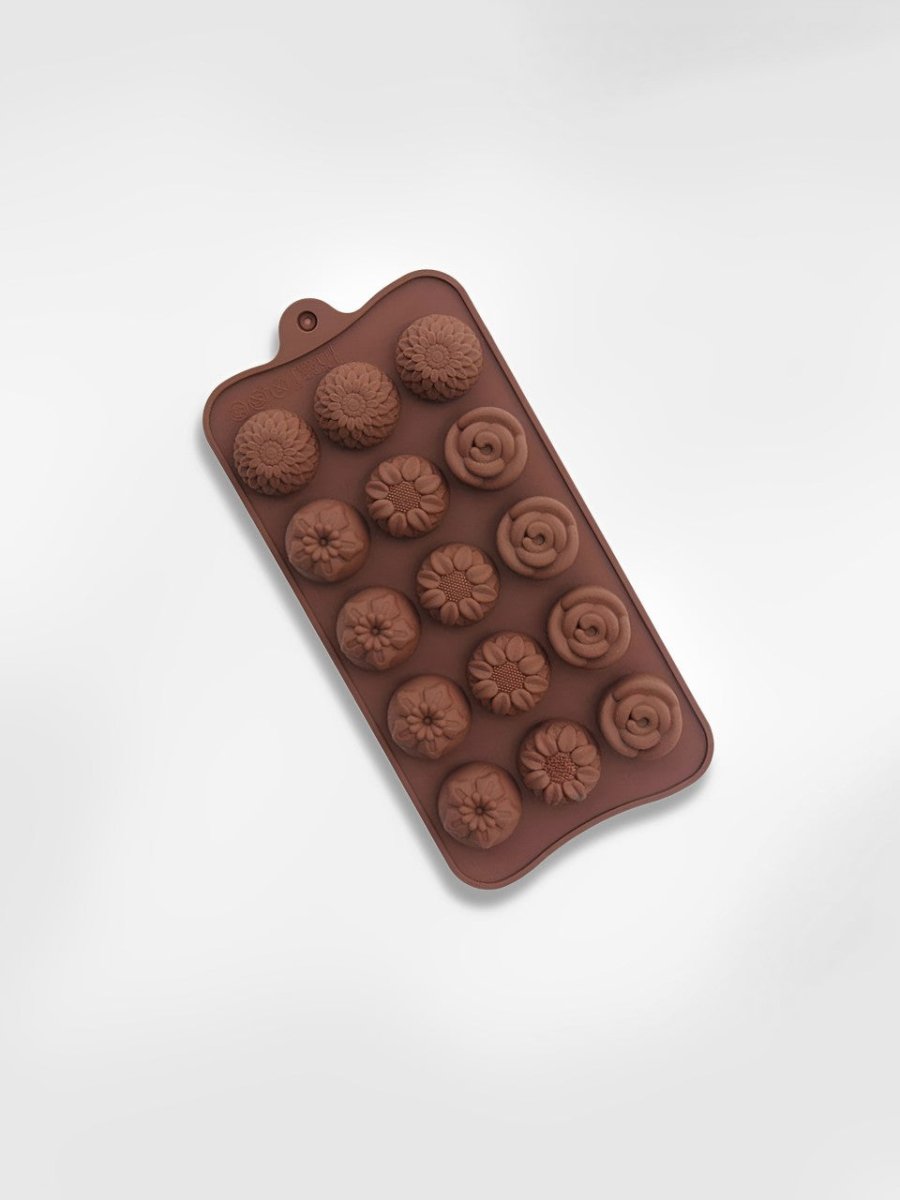 Moule à chocolats en silicone  Délices Floraux