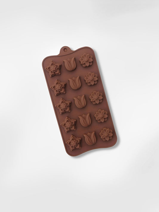 Moule à chocolats en silicone  Eclats de Fleurs