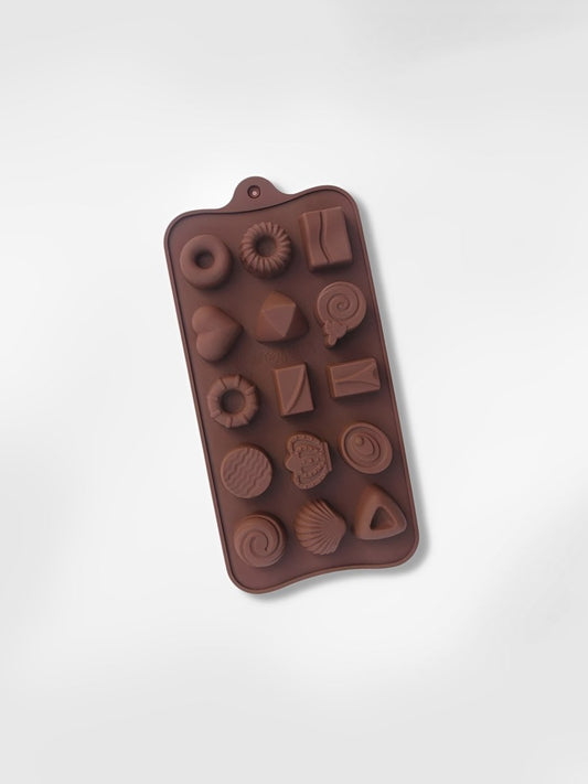 Moule à chocolats en silicone  Assortiment Gourmand