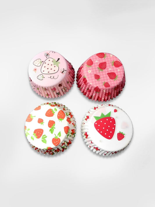 Moule à cupcake  Fraise (x100)