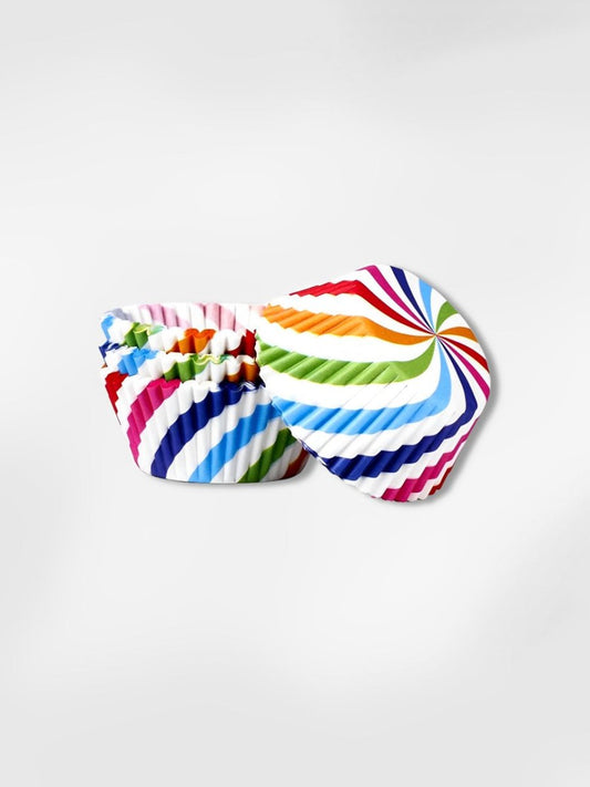 Moule à cupcake   Spirale de Couleurs (x100)