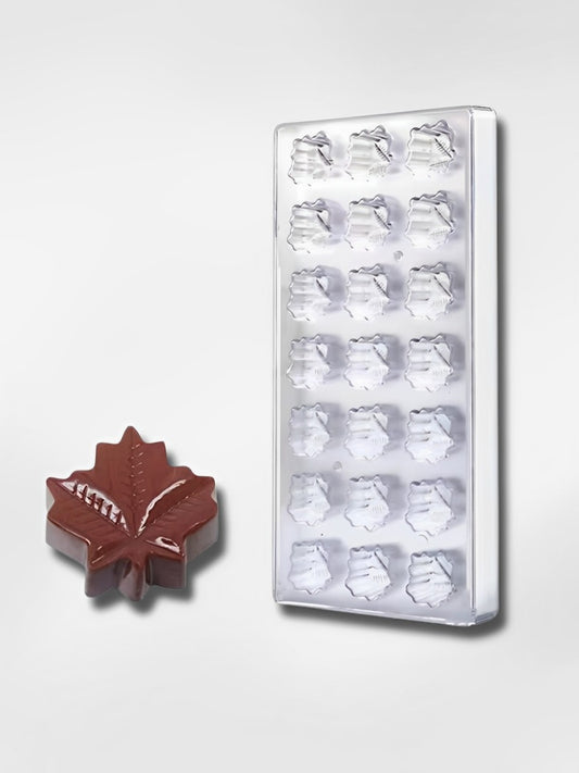 Moule à chocolats en polycarbonate  Feuille d'Érable