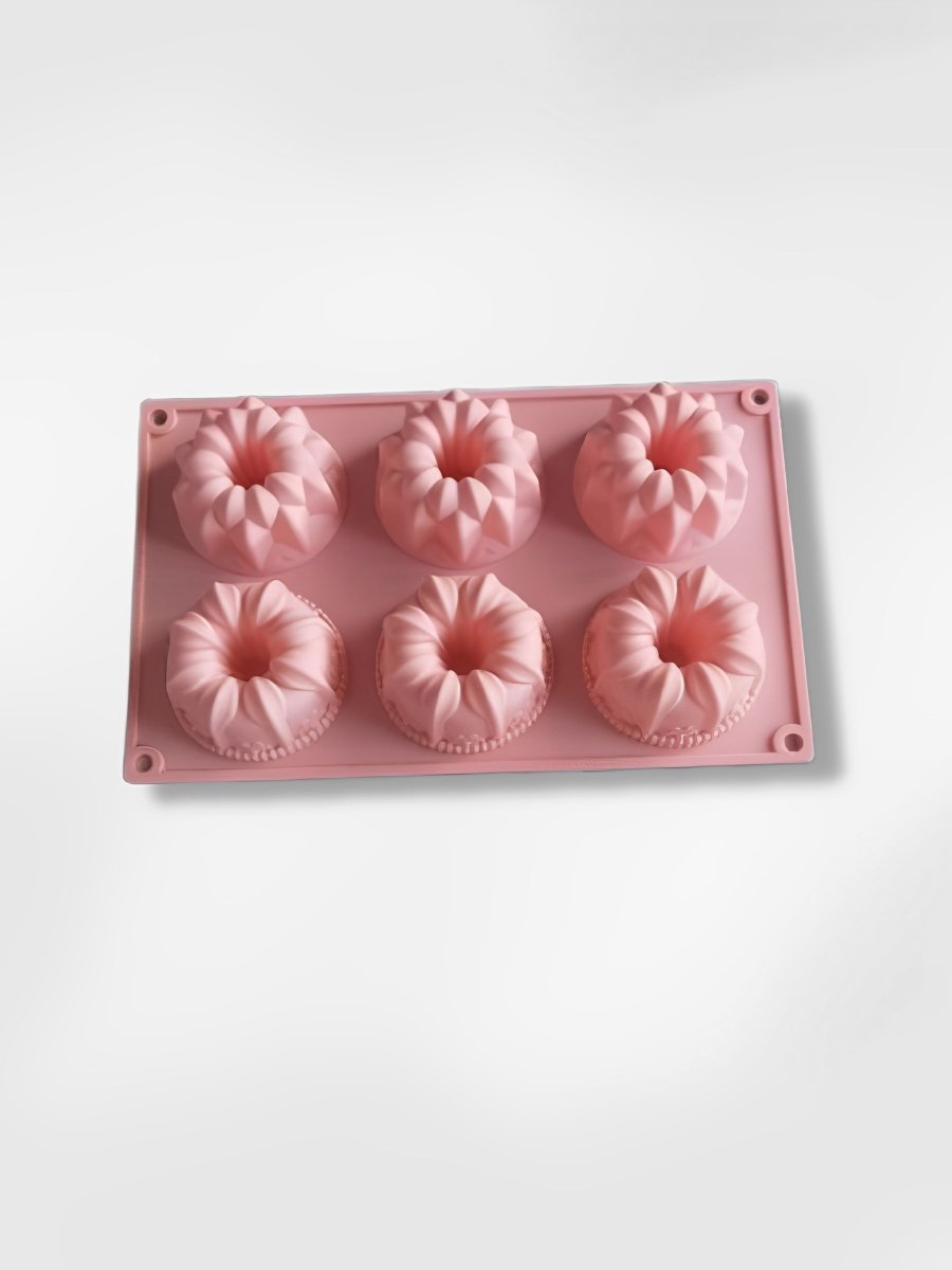 Moule à savarin individuel en silicone Lys Pastel