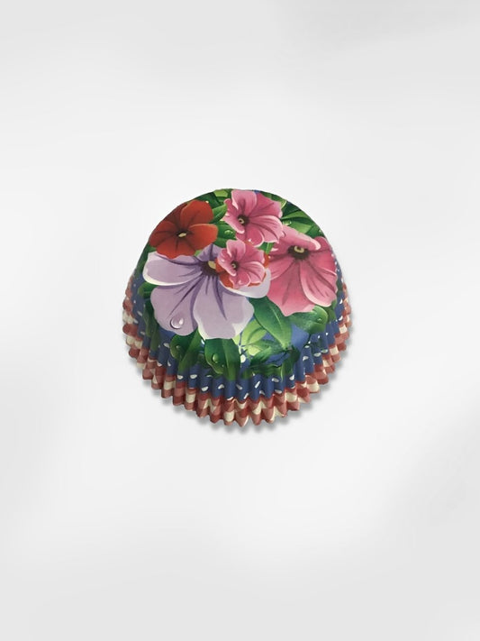 Moule à cupcake   Fleurs Tropicales (x50)
