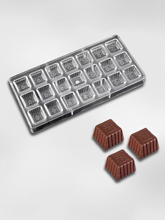Moule à chocolats en polycarbonate  Cube Étoilé