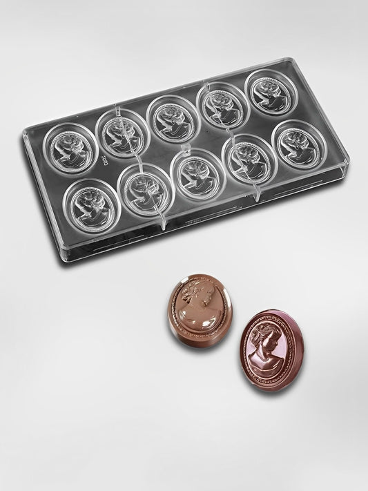 Moule à chocolats en polycarbonate  Médaillon Élégant