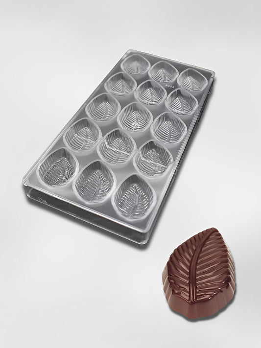 Moule à chocolats en polycarbonate  Feuille Tropicale