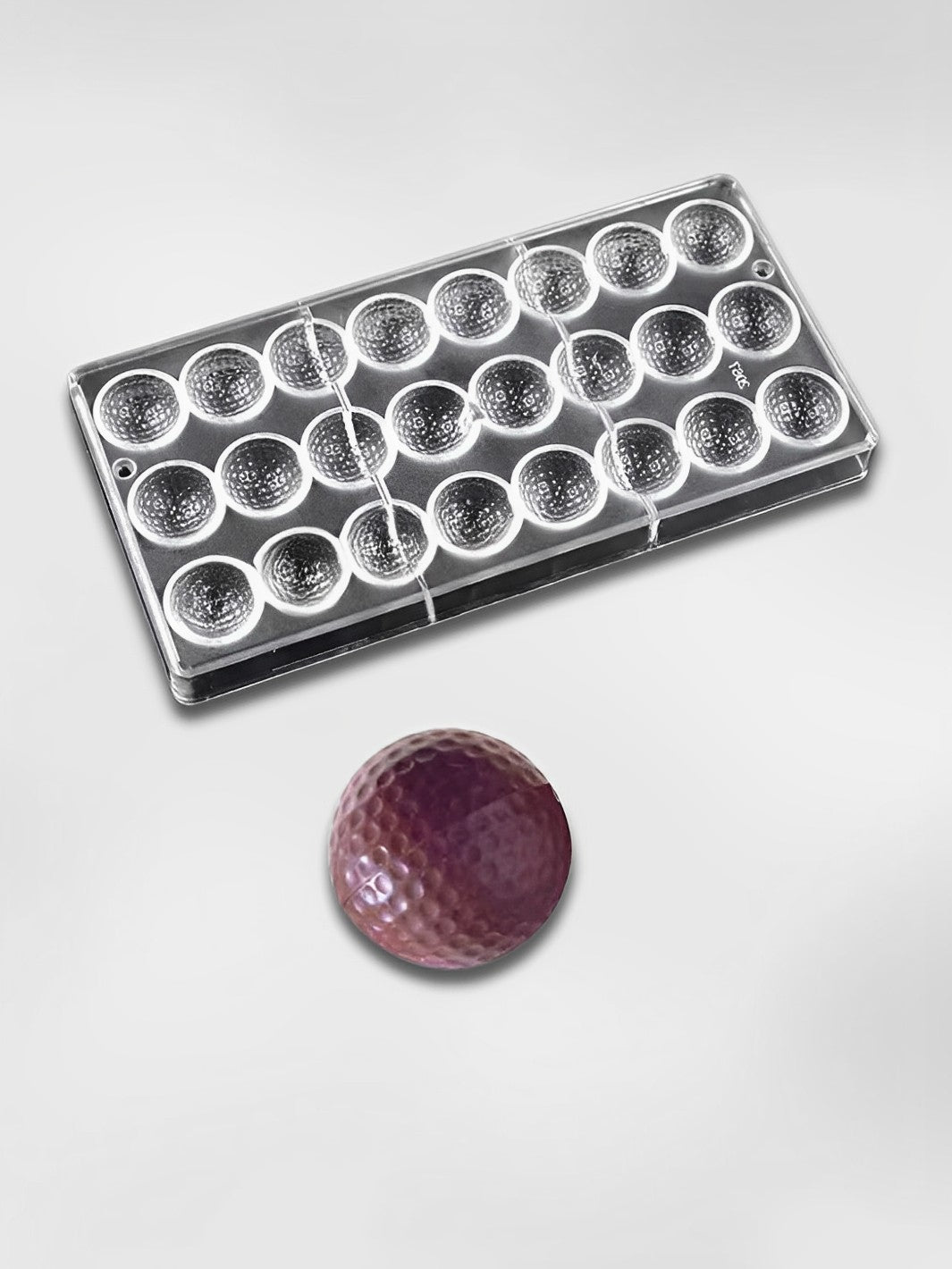Moule à chocolats en polycarbonate  Balle de Golf