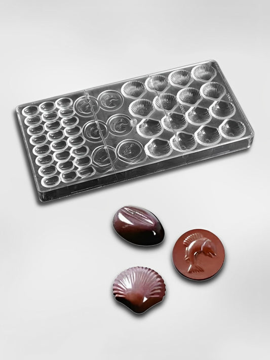 Moule à chocolats en polycarbonate  Chocolat de la Mer