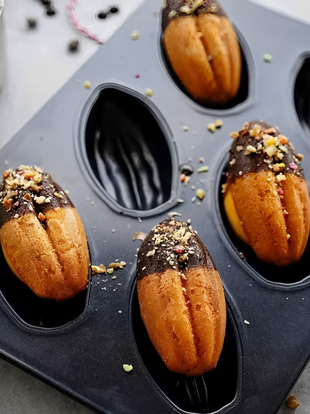 Moule à madeleines  Madeleine Cacao