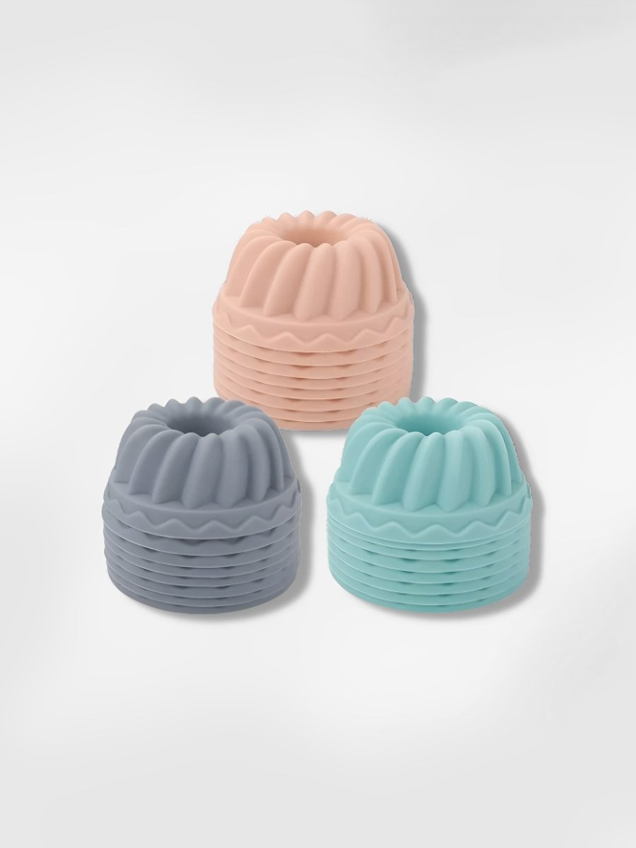 Mini moules à savarin en silicone Mini Pastel (x24)