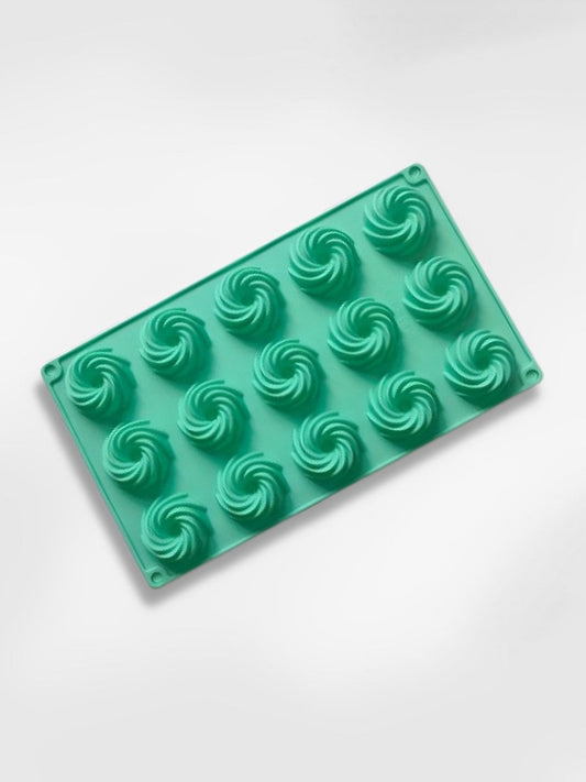 Moule à savarin individuel en silicone Eclats de Spirale