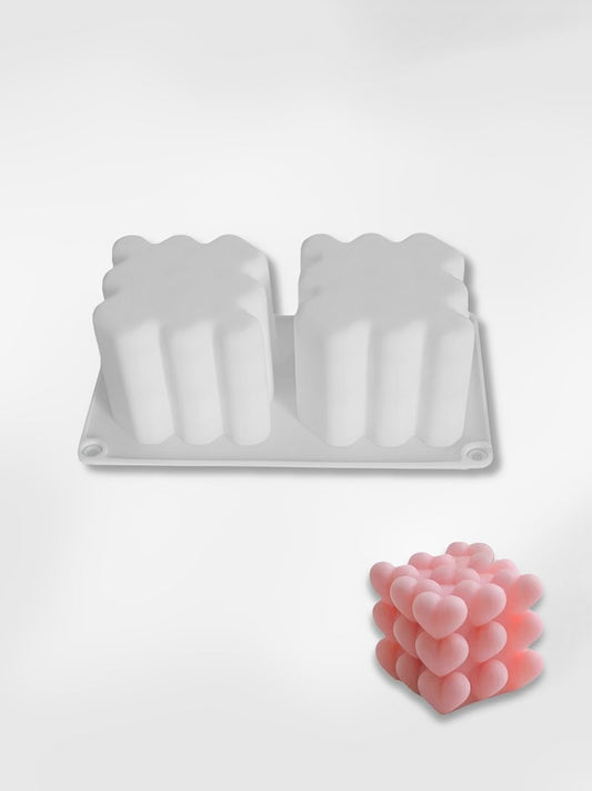 Moule en silicone coeur Bubble Heart