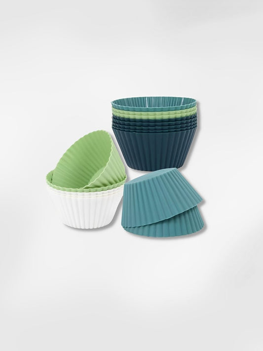 Moule à cupcake  Les Silicones (12 pièces)